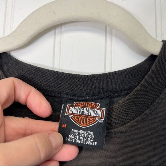 Vintage Harley-Davidson thunder bay Canada Mens faded medium tank top - Picture 16 of 16